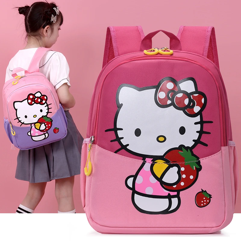Wholesale Cute Kitten Fashion School Backpack for Girls Kawaii Outdoor Daypack for Elementary School Bookbag for Kids