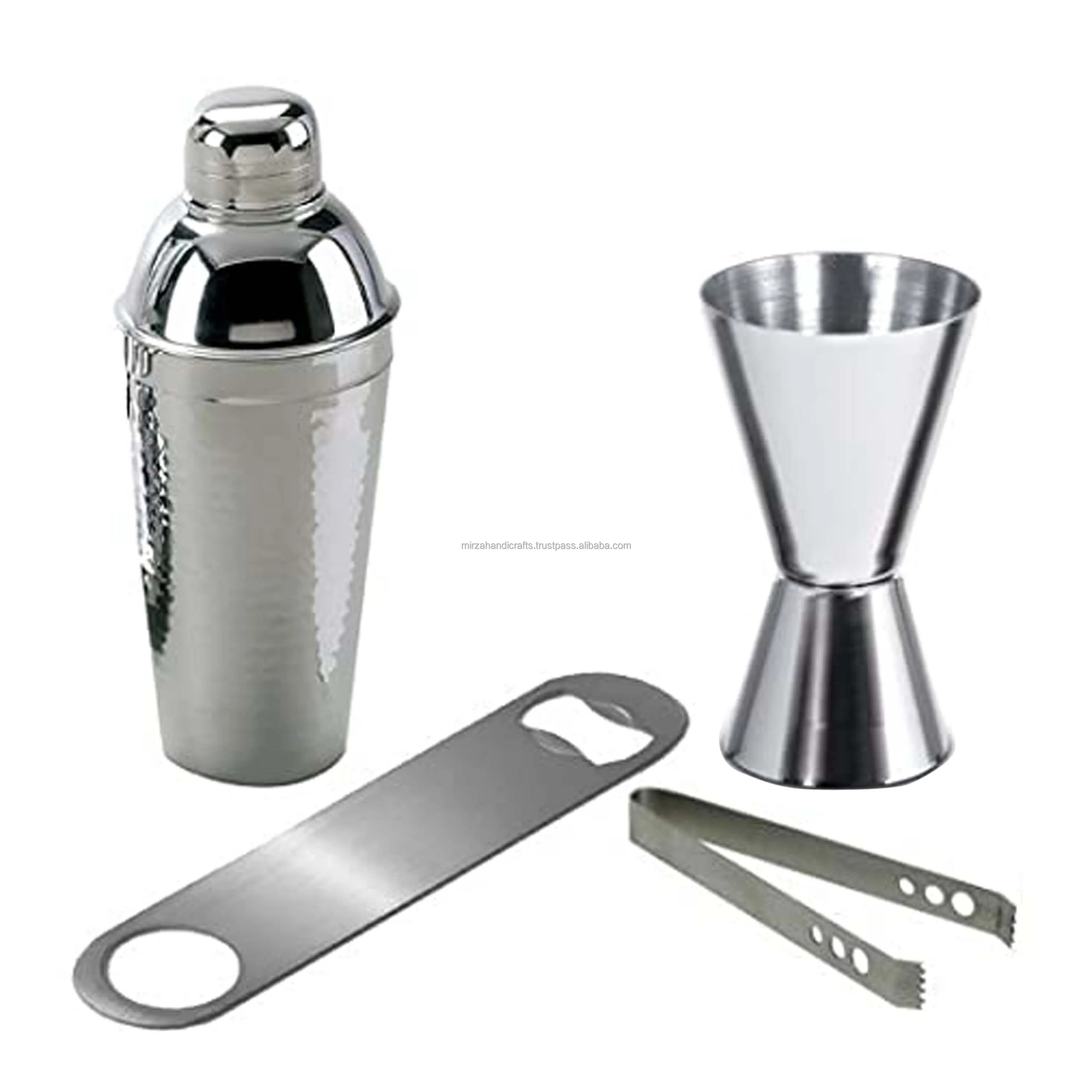 New Design 6 Pieces Professional Barware Combo Cocktail & Mock tail Mixer Bar Set for Gift  750ml Cocktail Shaker Set of 2