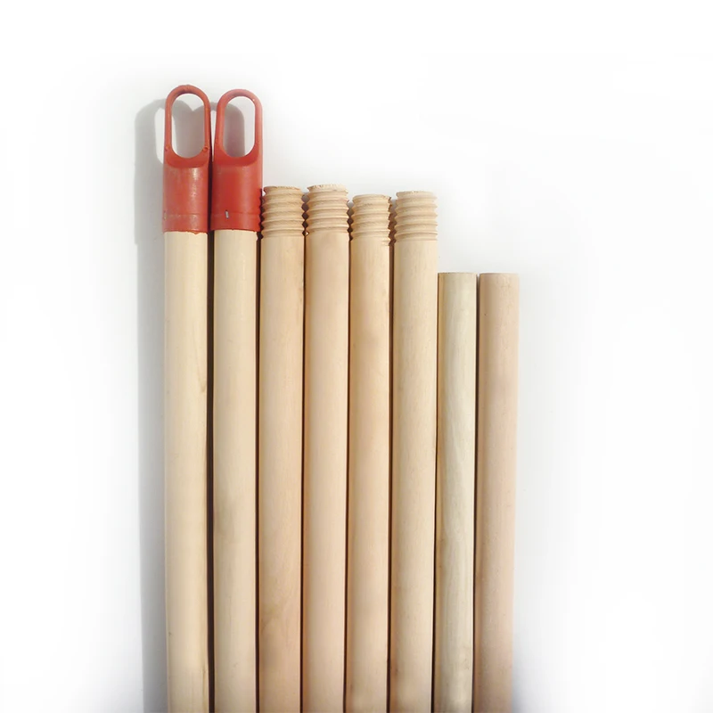 Less Than 1 Dollar House Cleaning Tools 120*2.2cm Broom Handle Natural Eucalyptus Wooden Mop Stick