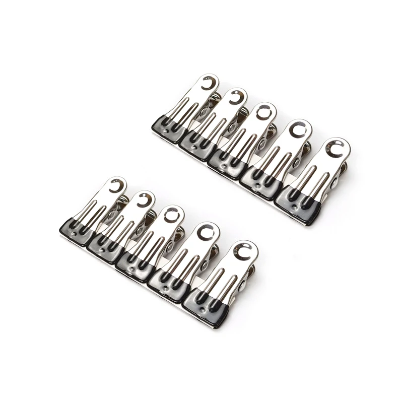 Heavy Duty Multipurpose Stainless Steel Clothespins, Clips Drying Pegs Clamps for Clothesline Outdoor Kitchen Food Bag