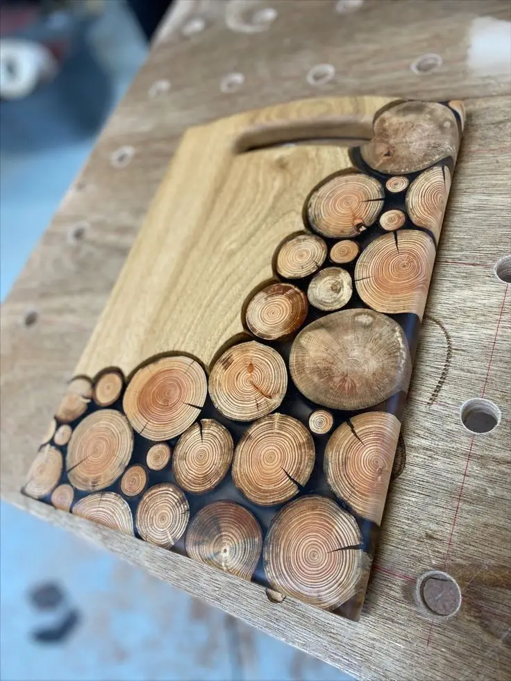 Wholesale Manufacturer Popular Wood & Resin Cutting Board Best Selling Product Chopping Block Board Handcrafted Cheese Board
