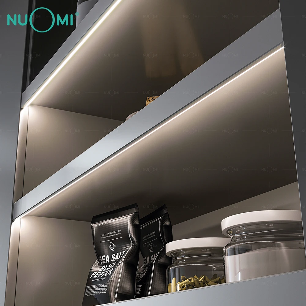 NUOMI Ares Series 18mm Layer Board Aluminium Design High Quality PC Lampshade  Led Lighting For Living Room