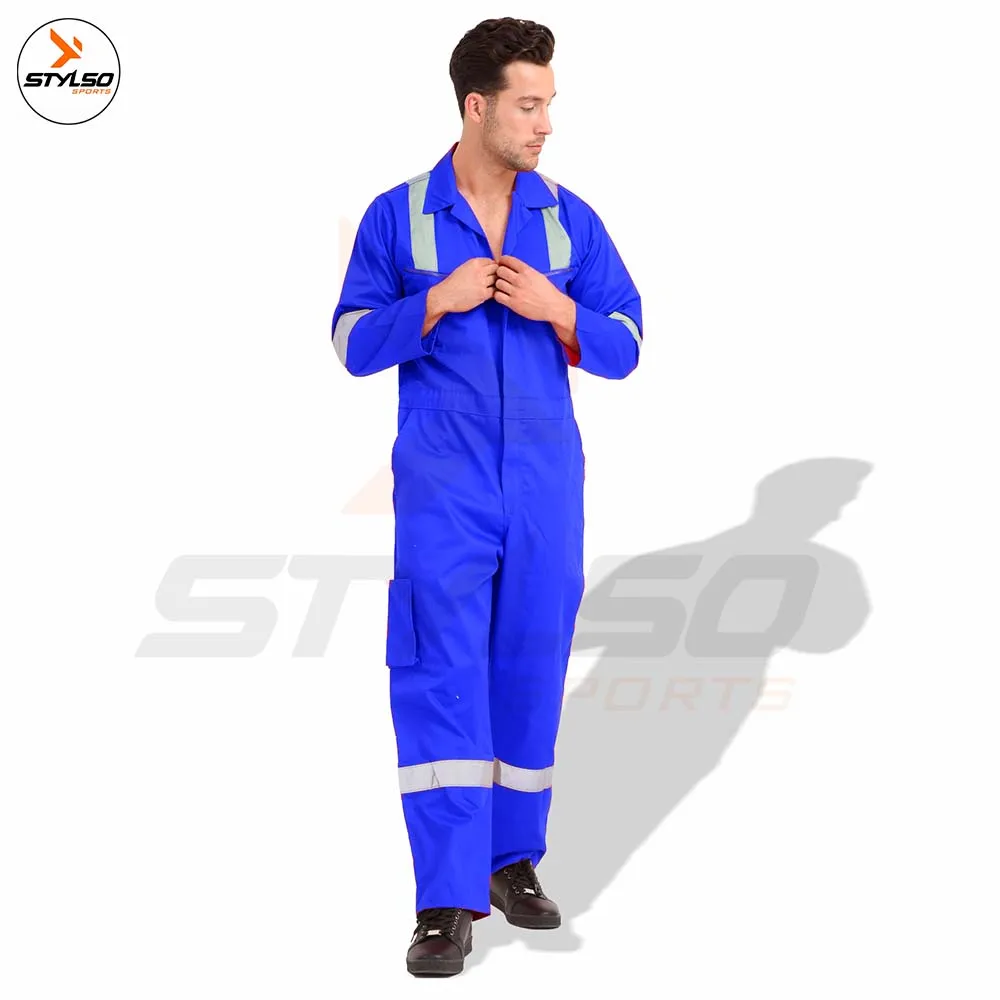 fire retardant clothing 100%cotton FR Hi Vis reflective workwear suits flame resistant industrial working uniform coverall