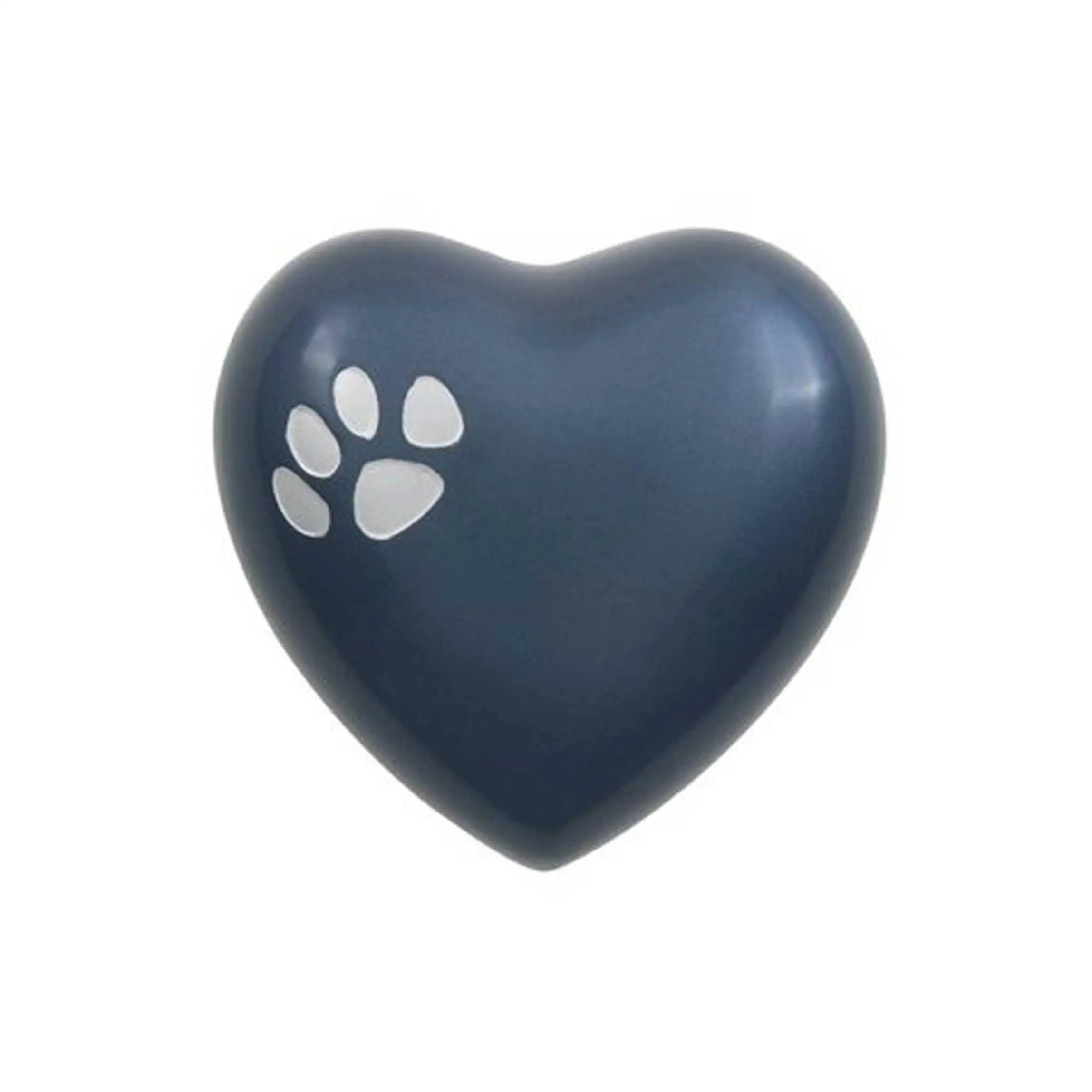 Black Heart Shape Keepsake Solid Funeral Memorial Ashes Urn For Burial Services