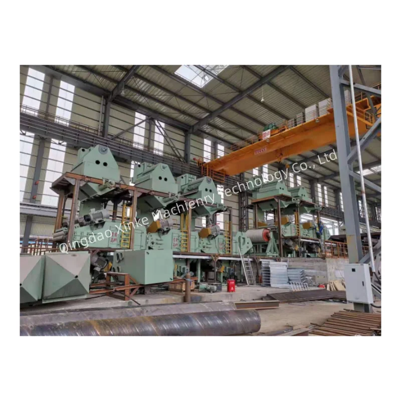 Surface preparation solution for steel strip cleaning with 6 blast wheels