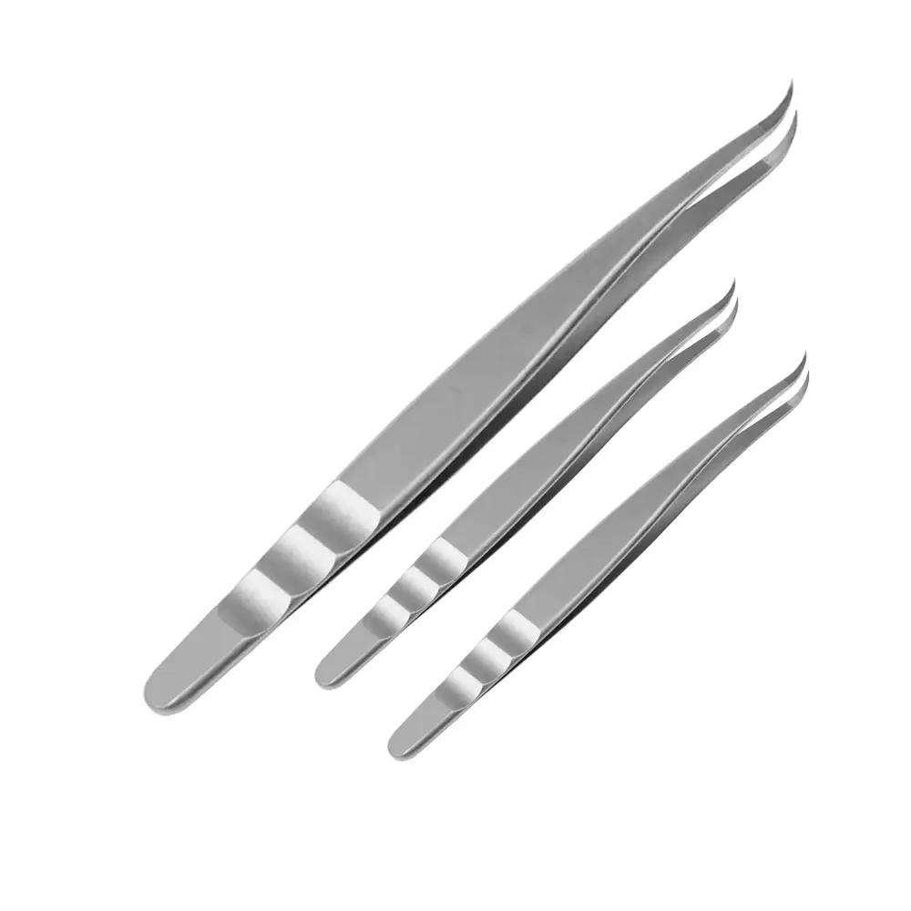 Best Selling Volume Eyelash Tweezers High Quality 45 75 Degree Slim Thin Straight Volume Lash Tweezers