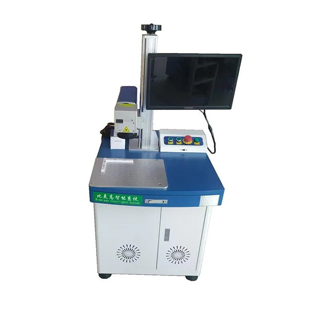 High quality cabinet fiber laser marking machine for metal engraving