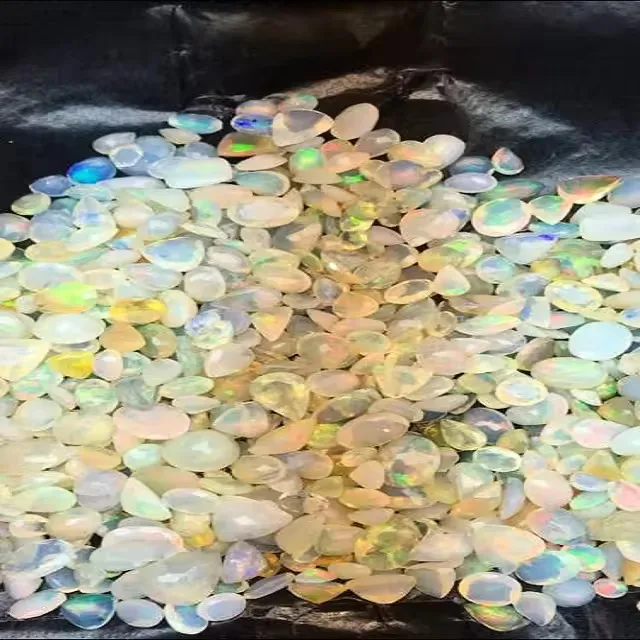 Natural White Fire Opal Loose Gemstone Mix Shape Ethiopia Origin good quality and excellent luster and used in jewelry making