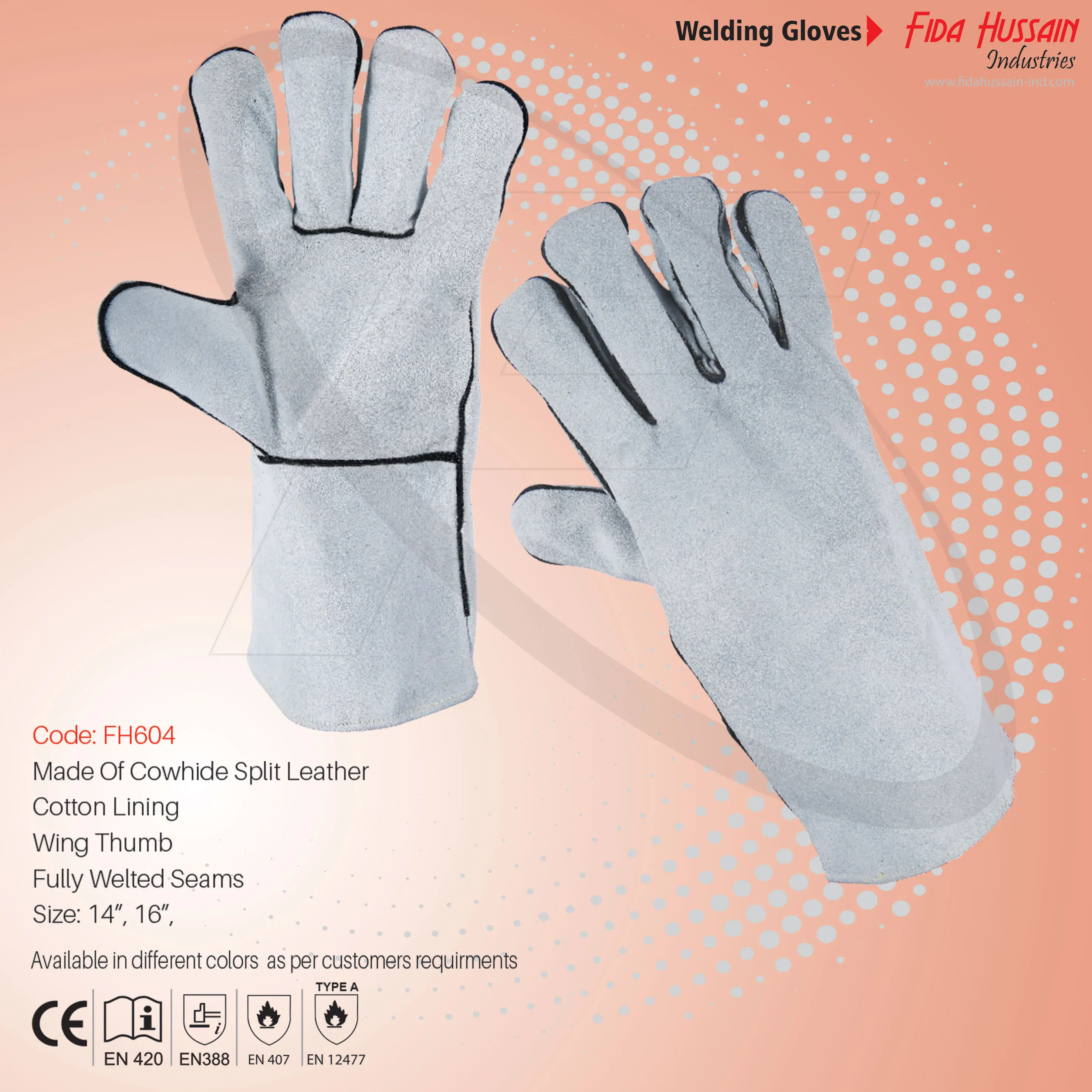 2024 A Grade Hand Protection Anti Cut Welding Work Safety Gloves Top Quality Wholesale Welder Glove Leather gloves from Pakistan