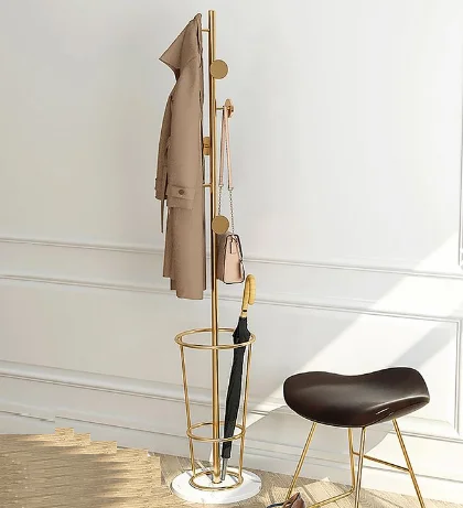 Factory Price Easy Installation Living Room Storage Rack Clothes Rack Coat Stand Metal Coat Rack