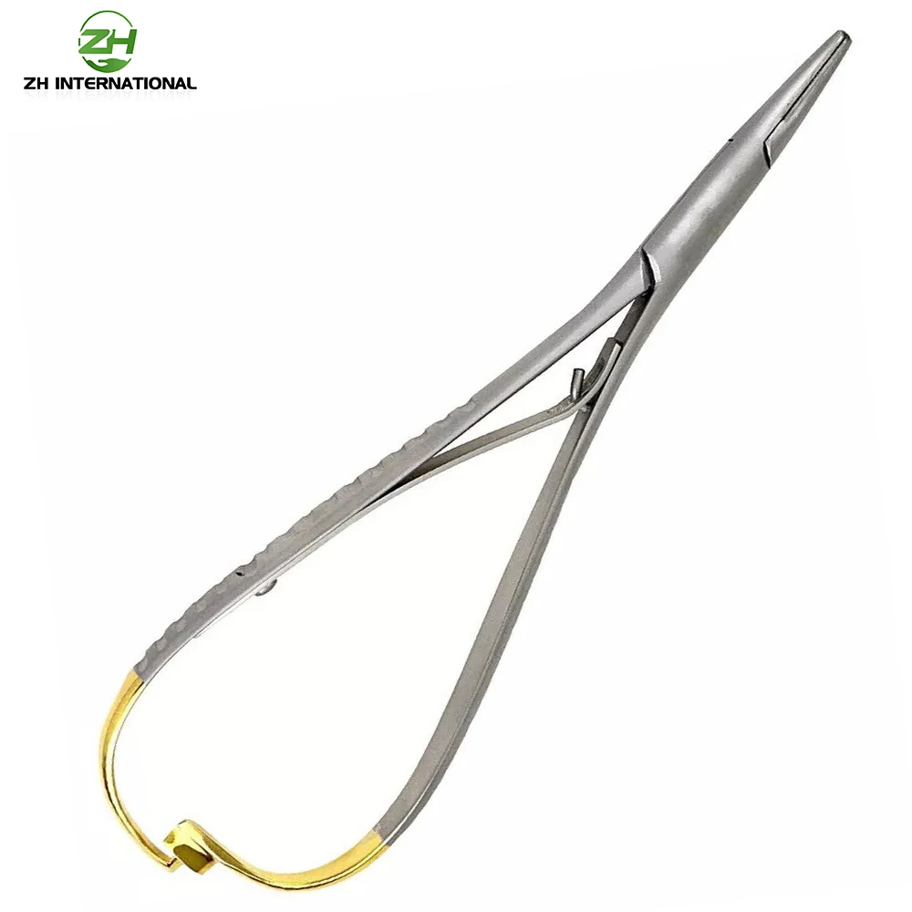 Top Quality Gold color Coated Pliers Professional Stainless Steel Needle Holders With Custom Packaging Best Surgical Instruments