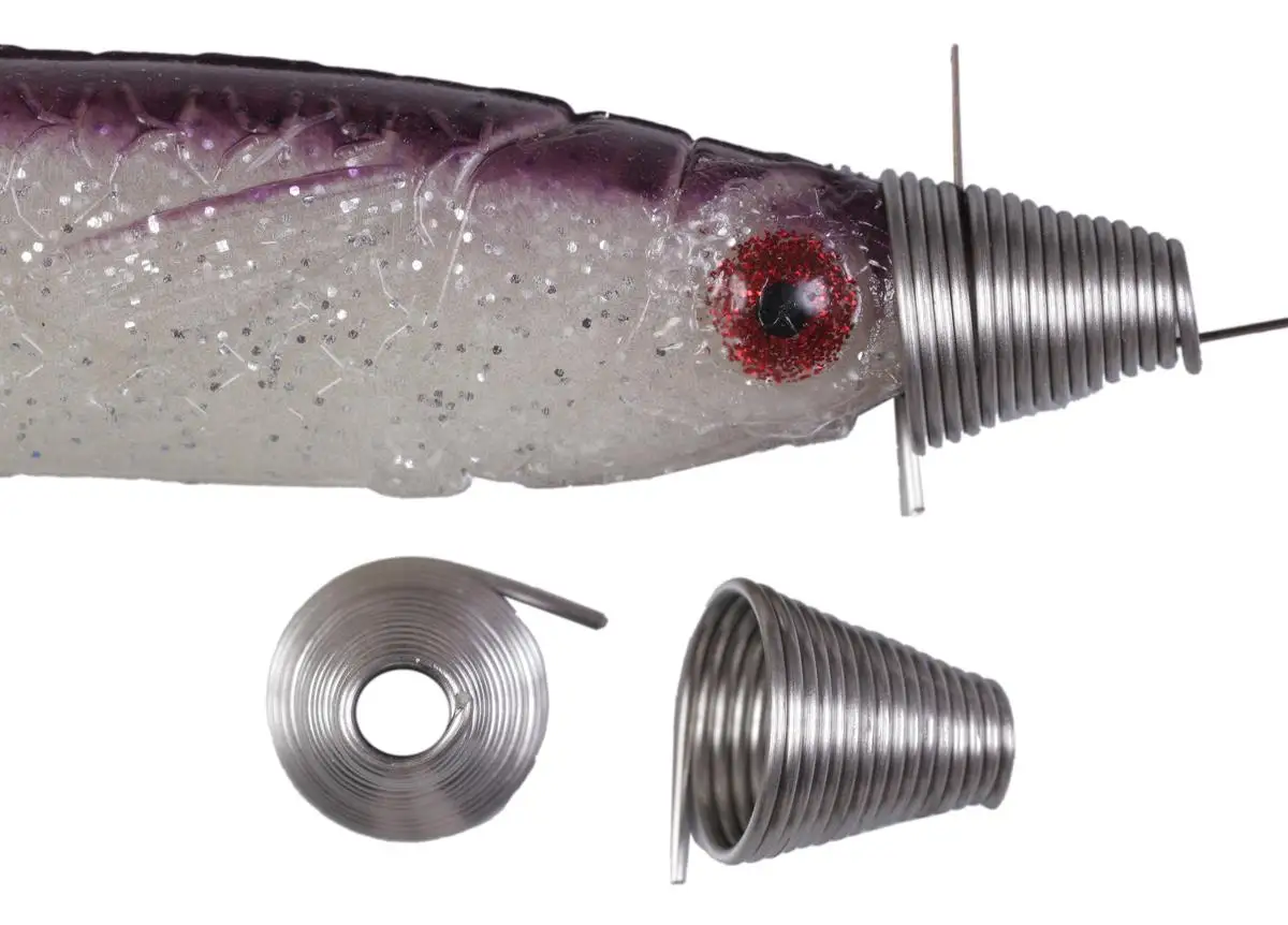 Stainless Steel Ballyhoo Bait Rigging Springs Jig Fishing Rig Saltwater Fishing Bait Accessories