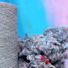Available Denim Shoddy Cotton Waste Denim Waste Recycled Denim Fiber Filling Material Spinning - Whatsapp/Wechat: +84379007507