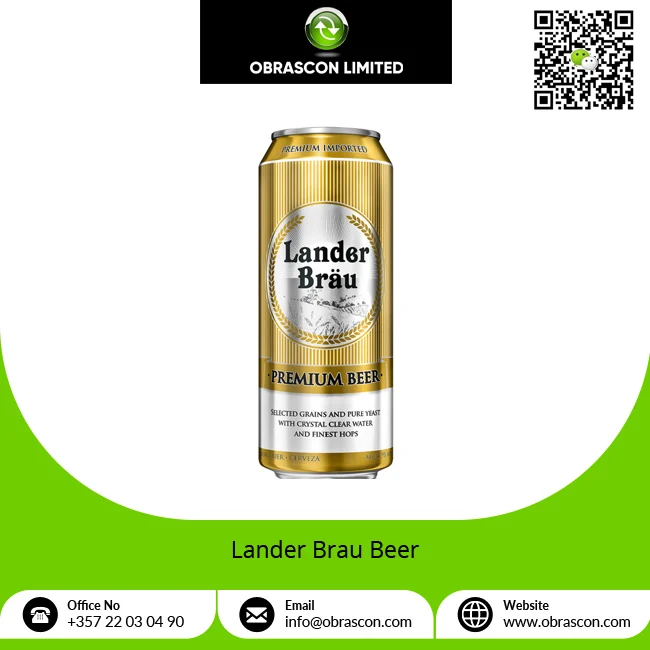 Оптовая цена выдающееся качество Lander Brau пастеризованный светлый цвет спиртовое пиво для глобальных
