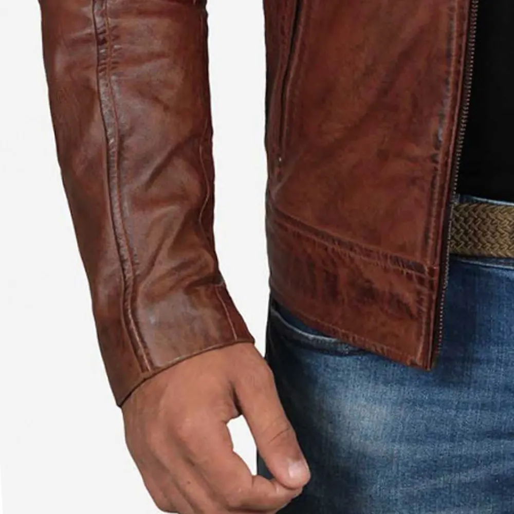 Different Colors Available In Best Selling Price Leather Men Jacket Outdoor Use Leather Jacket USA 2024