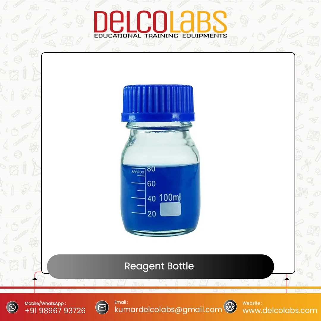 Chemistry Labs Supplies Customizable Laboratory Use 100ml 250ml 500ml 1000ml Reagent Bottle from India
