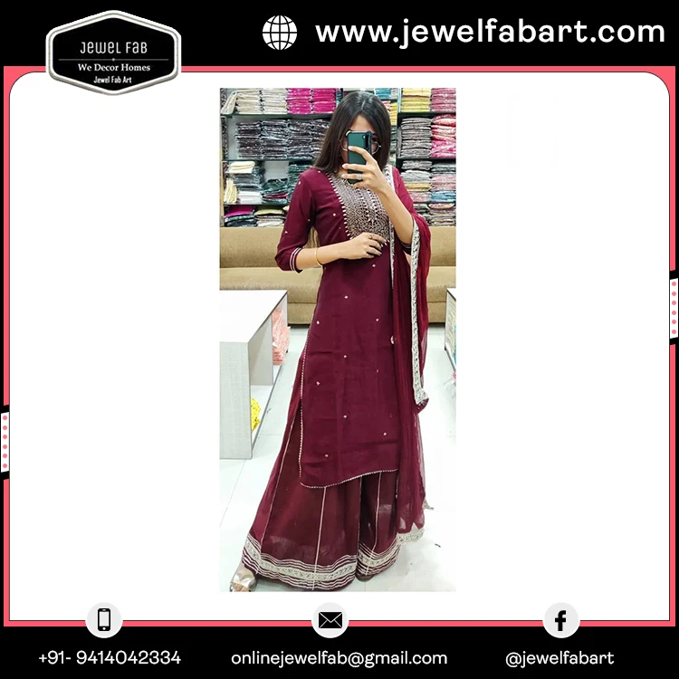 Kurti юбка и Dupatta с ручной вышивкой дизайнерские платья из вискоза для женщин изделия работы девочек