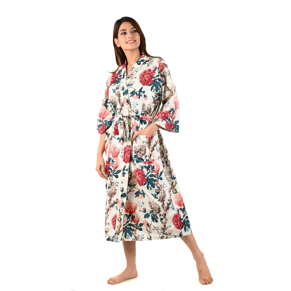 Cotton Robes Beach Kimonos Shower Robes Night Wear For Women and Men