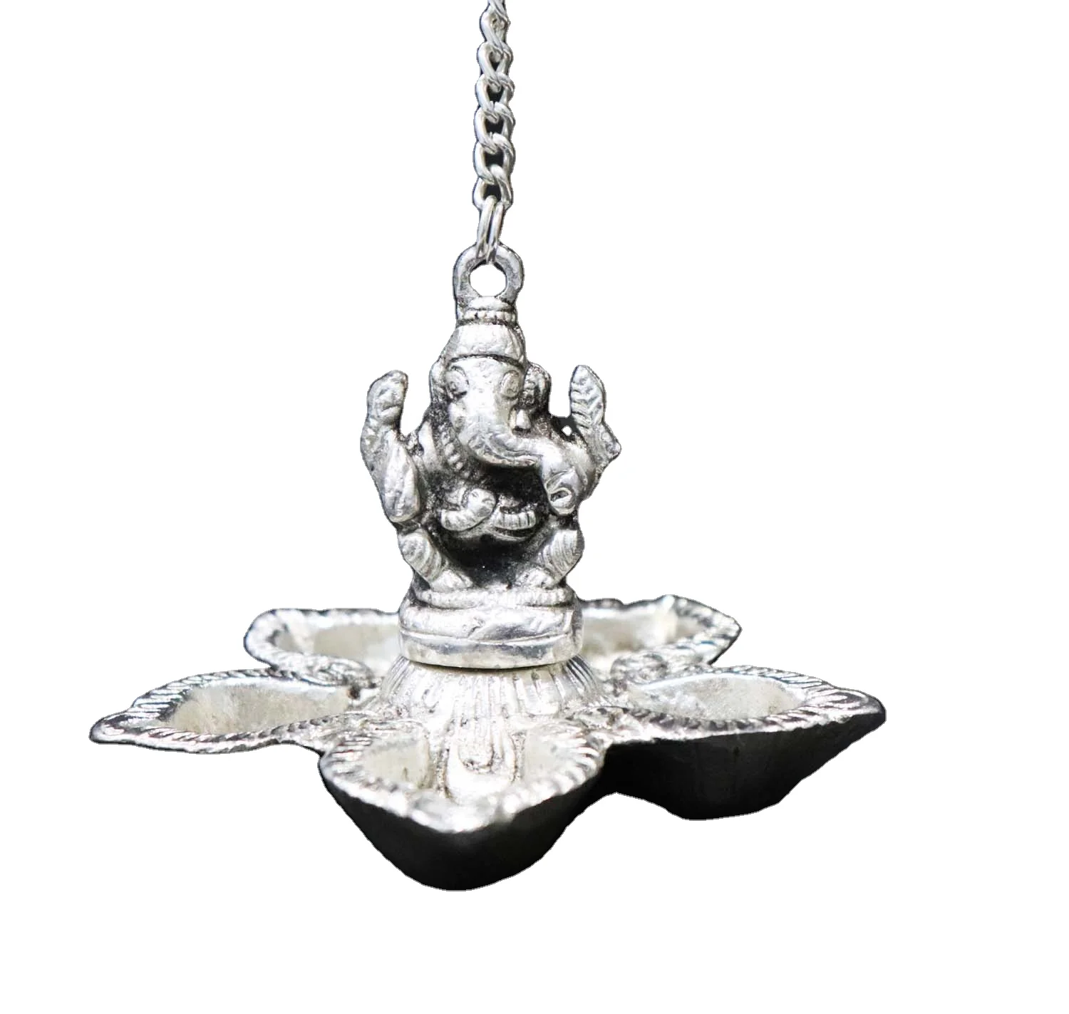 New Arrival DIY Ganesha Diosa Custom Plated Silver Hang Diosa Perfect Indian Manufacturer Diwali Decor Metal Craft