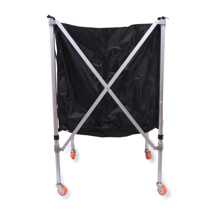 Hot selling Aluminium folding Tennis Ball Cart custom logo sporting ball cart for football volleyball basketball
