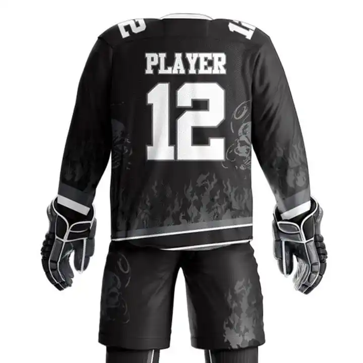 Quality Design Factory Manufacture Ice Hockey Jersey And Pant Sets Wholesale Price Ice Hockey Uniform