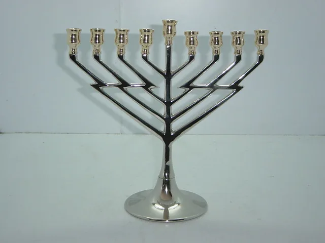 Star Solid Silver Menorah Candle Holder Menorah Candle Holder Religious Candelabra For Home Decor Menorah With Affordable Price