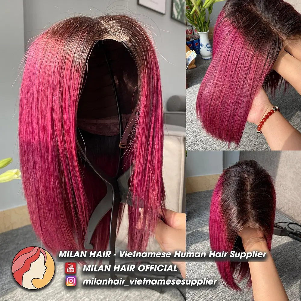 Virgin Human Hair Wigs Unprocessed Raw Virgin Cuticle Aligned Hair Vietnamese Hair