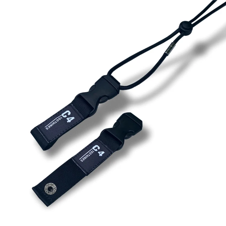 Plastic Quick Side Release Clasp Buckle Adjustable Neck Lanyard