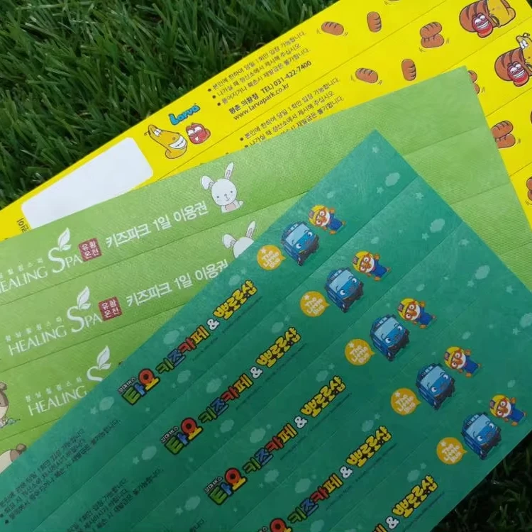 Event festival Wristband dupont TYVEK paper bracelet waterproof disposable tickets promotion club party supplies one time use