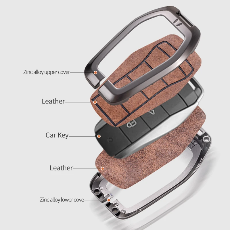 Car Key Remote Case Cover Shell Fob Holder For VW SOL E10X QX X8 E50 X6 A5 E50A E40X qx JAC X7 SOL X4 Auto Keychain Accessories