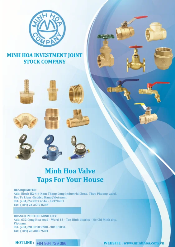 Brass foot valve - brand MBV - made in Vietnam - all brass grades