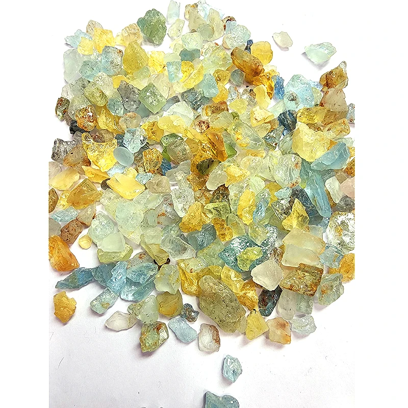 305 pcs Of Natural Aquamarine 7mm to 22mm Rough 750 cts lot Iroc Sales High Quality aquamarine Raw material Loose Gemstone