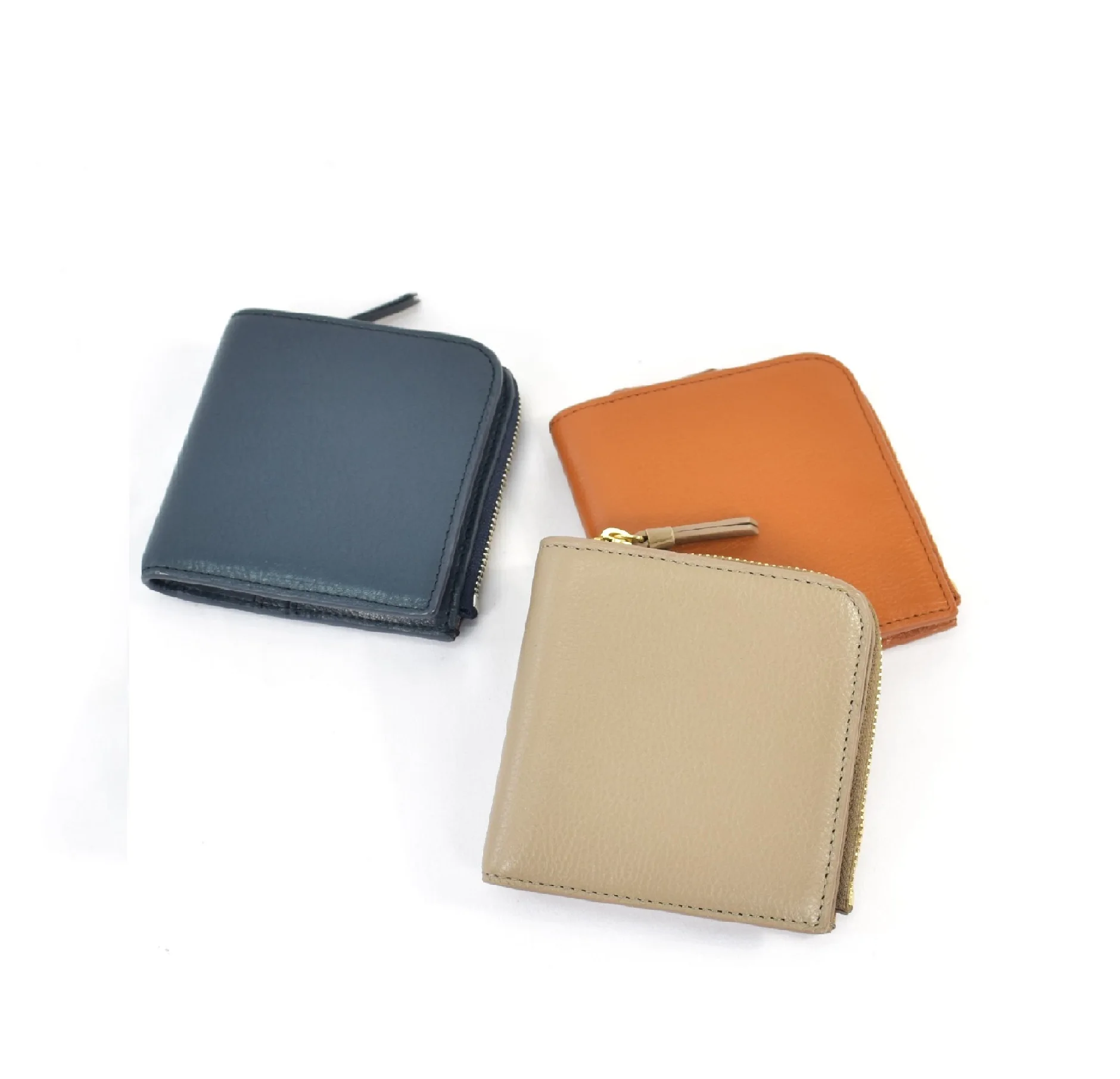 Wholesale Price Leather Custom Logo Cowhide Branded Cute Wallets