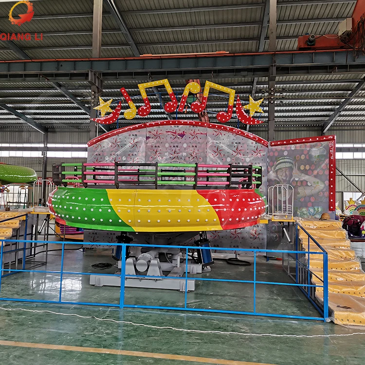 Qiangli brand Tagada Turntable Carnival Attractive Samba Tagada Amusement Park Rides Mini Disco Tagada With Trailer for sale