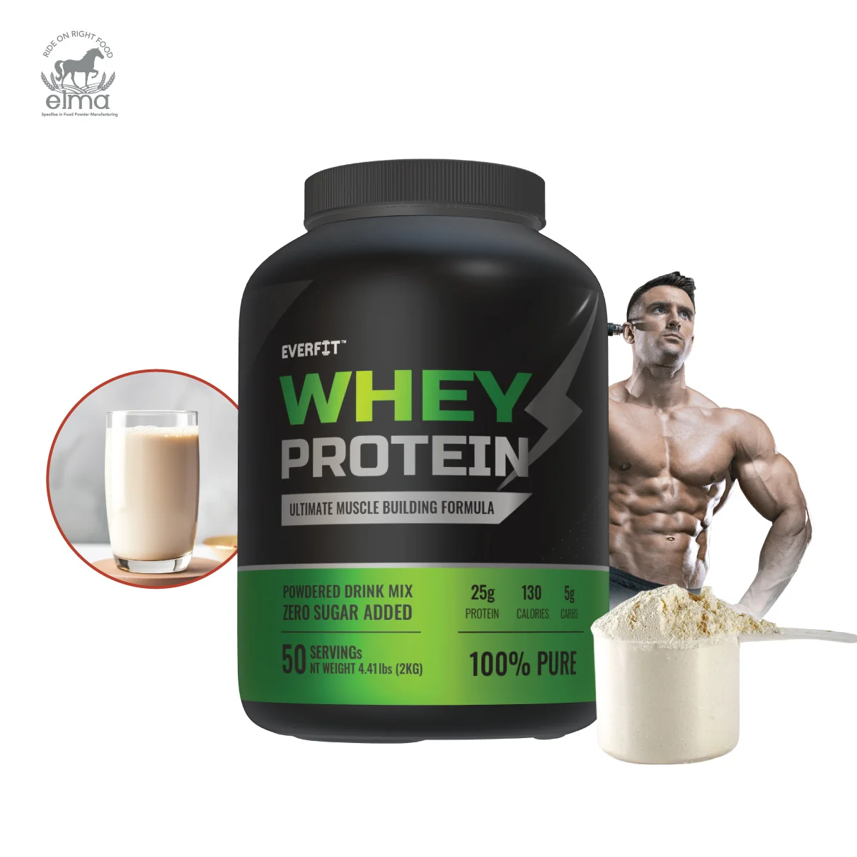 Премиум ванильный сывороточный протеин Изолят ежедневный фитнес-набор мышц Спортивная добавка протеиновый концентрат