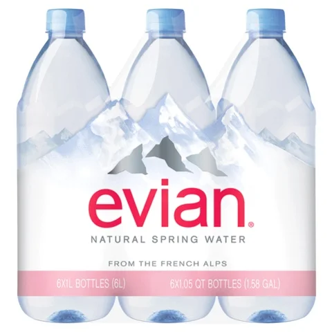 Evian Natural Mineral Water in 330ML, 500ML, 750ML, 1L, 1.5L PET BOTTLES