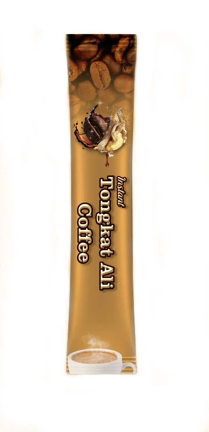 Hottest Selling YUMMO Blended Instant Coffee Arabica Beans Tongkat Cafe Boosts Stamina Cream Sugar Flavored Box Bag Packaging