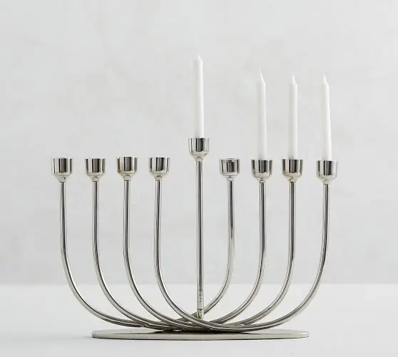 New Arrival Hanukkah Menorah Nine Branches Jewish Menorah Judaica Religious Candelabra