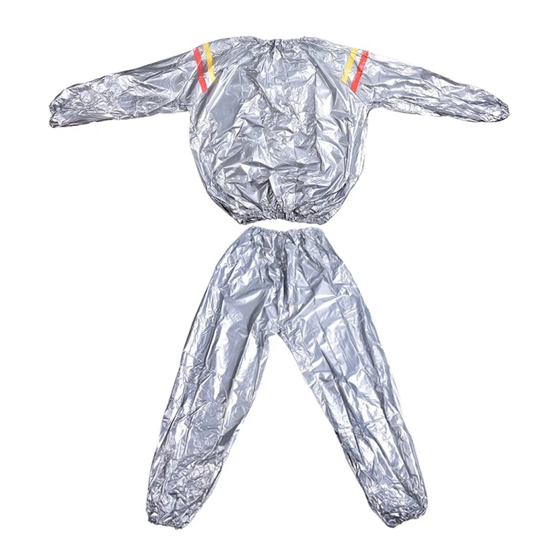 High Quality Sauna Suit Gym Sport Exercise Fitness Weight Loss Body Slim Anti-rip Pvc Sauna Sweat Suit Set Price For Men Women