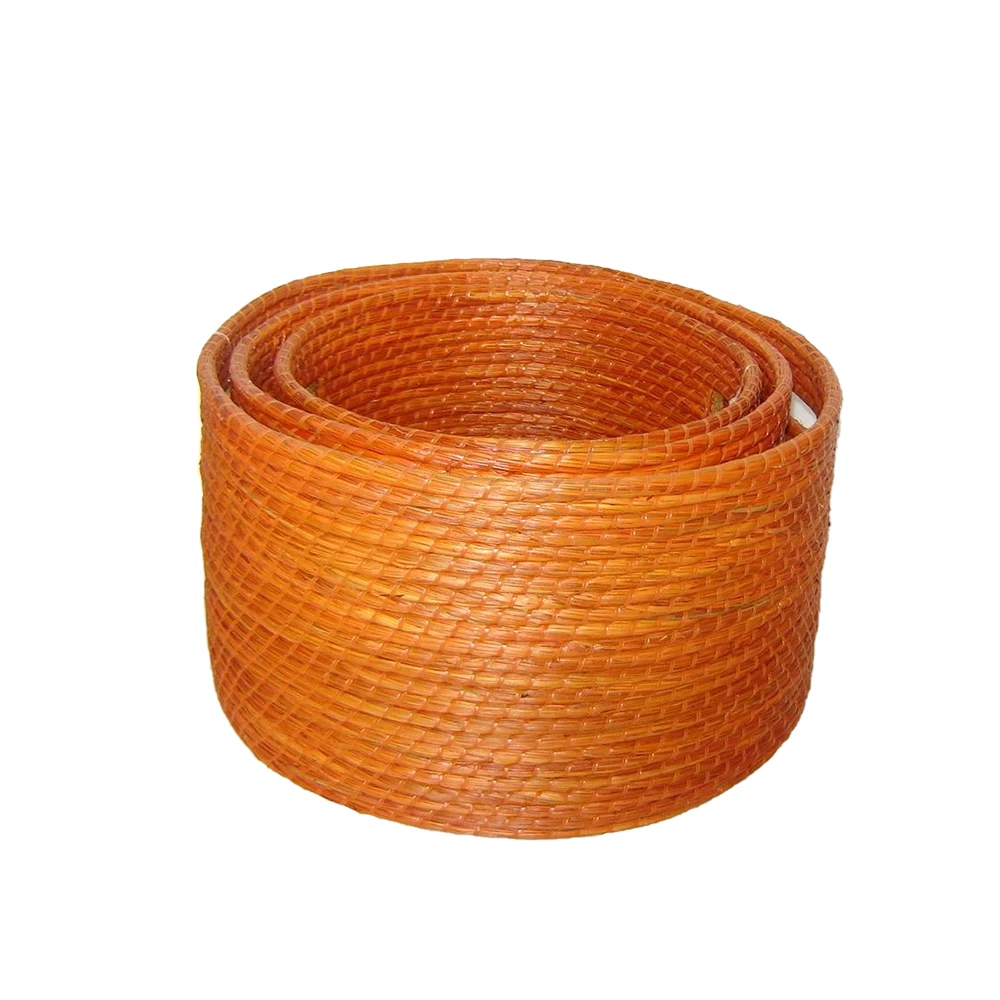 Factory Prices Multipurpose Large Hand Woven Storage Baskets For Home Decorative For Export In Bulk