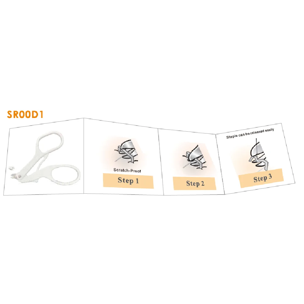 Disposable Manual Skin Stapler Remover Surgical Staple Removal Medical Staple Extractor for Medical Staple Removal