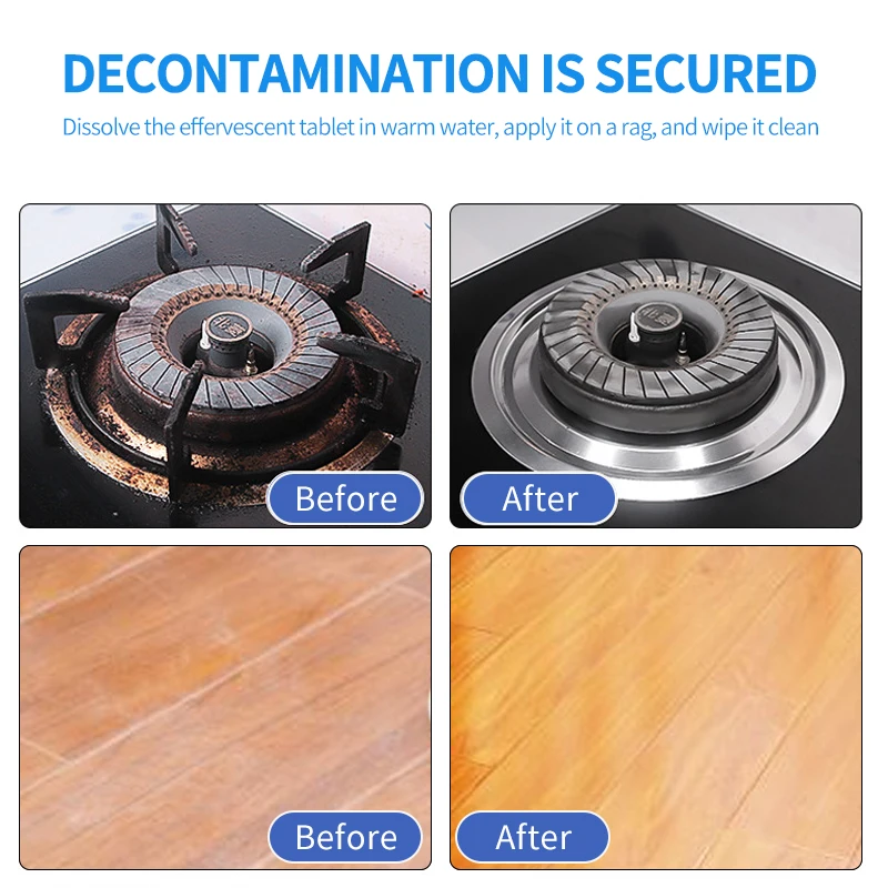 Eco Friendly And Non-toxic Formula Multi Purpose Cleaning Tablets Multi-function Cleaning Tablet