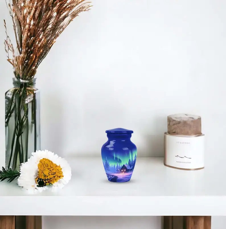 Northern Lights Urns For Human Ashes Cremation For Ashes For Adults Funeral Custom Memorials Urns for Male