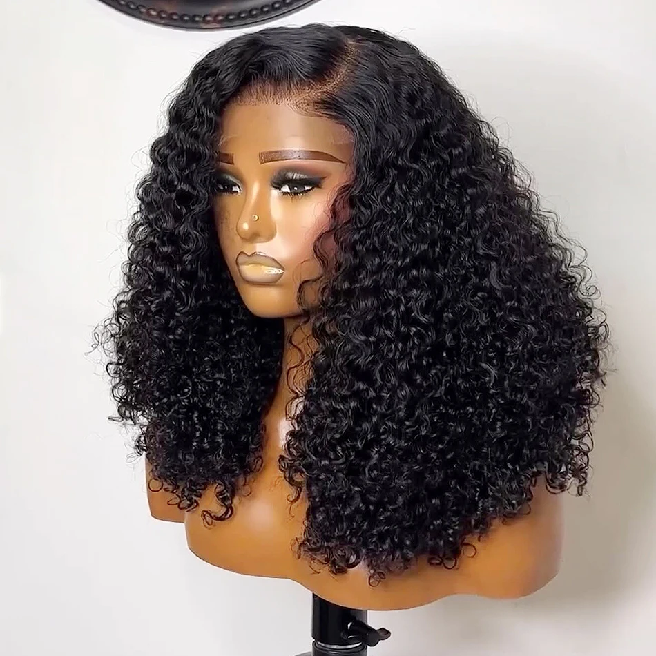 Short Curly Bob Lace Front Wigs Human Hair Wigs 13x4 Jerry Curly Lace Wig Brazilian Virgin Hair For Women