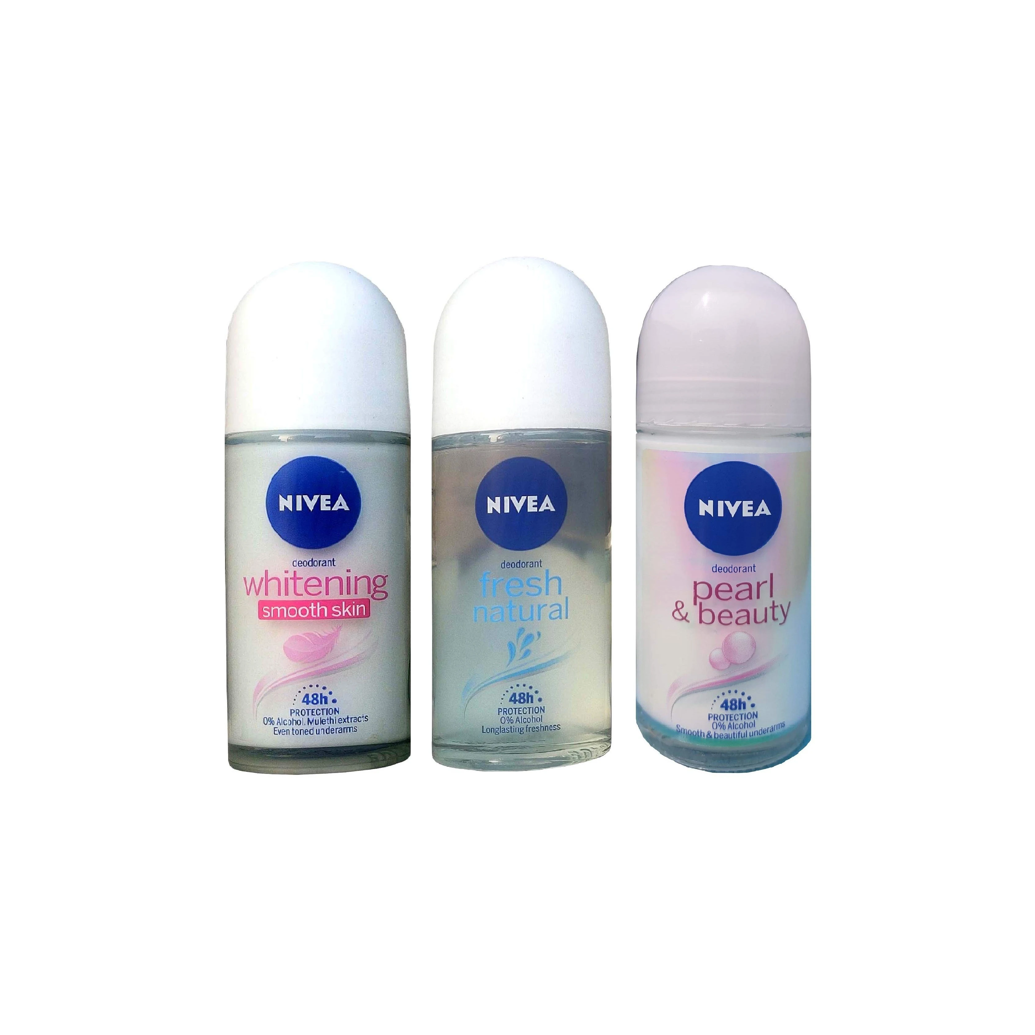 NIVEA Men Fresh Active and Cool Kick дезодорант ролл-на 50 мл каждый (упаковка 2) дезодорант ролл-на-для мужчин (100 мл, упаковка 2)