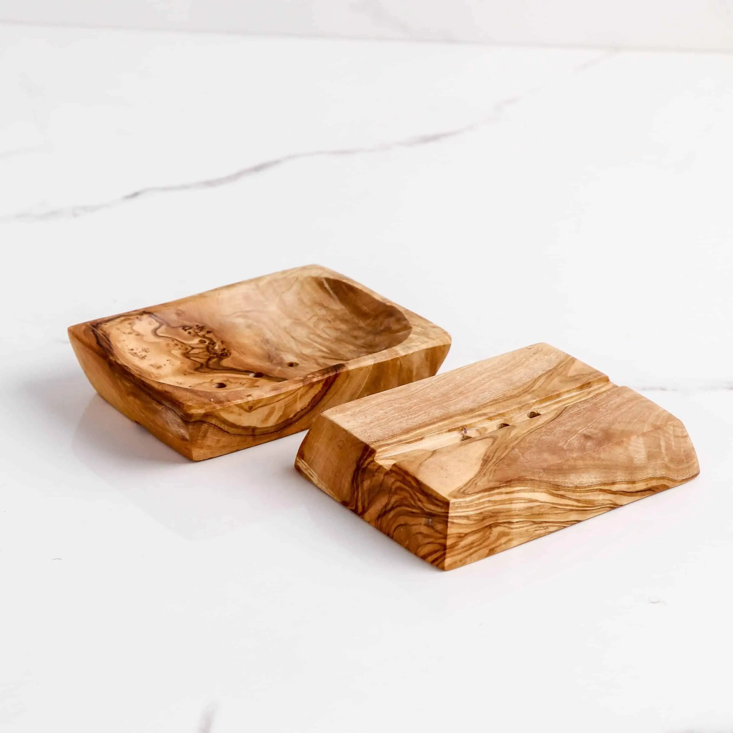 Olive Wood Soap Dish Unique Modern Design Tray/Shelf for Home Hotel Customizable Surface Finishing Natural Bamboo Soap Case