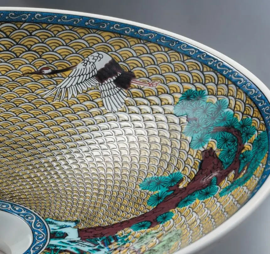 White Round Bowl Aart Price Ceramic Sanitary Wares Bathroom Sink Wash Basin