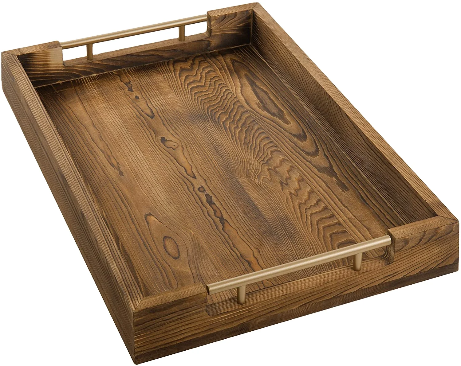 High quality rectangle wood tray 2022 with handle handmade serving tray Wood Buy From Direct Wholesaler