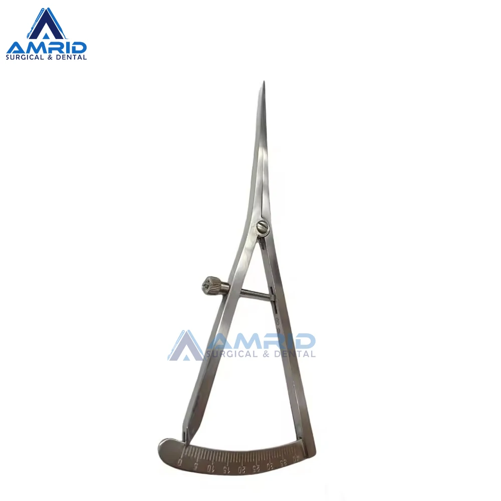 Высококачественный зубной суппорт Castroviejo с прямым измерением регулируемая нержавеющая сталь амрид хирургический