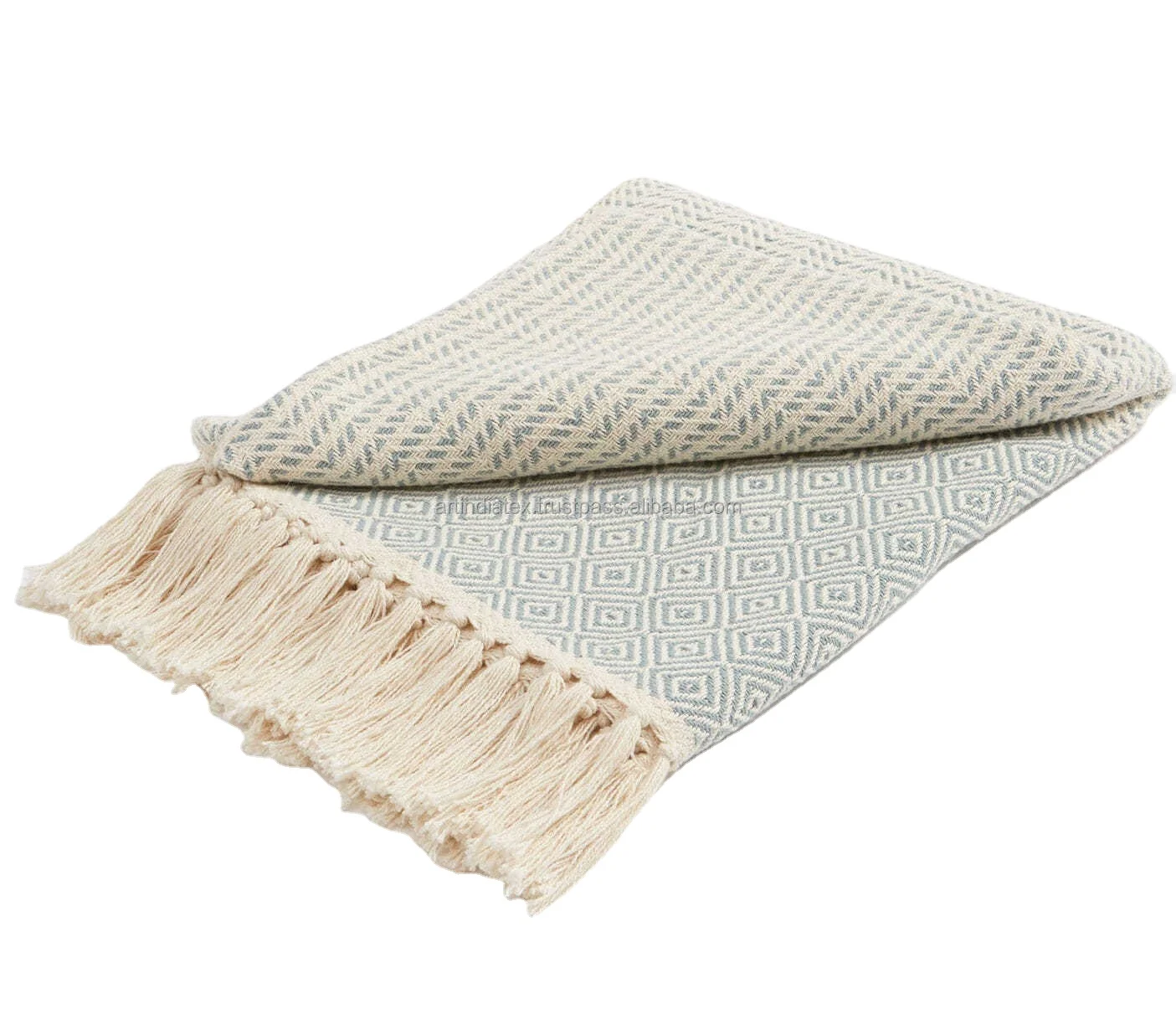 High quality Soft Blanket Throw  boho luxury knitted  decorative woven nordic cotton throw blanket for sofa couch with tassel